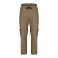thumbnail image 6 of Men's Baggy Cargo Pants Casual Loose Fit Elastic Waist Cotton Twill Cargo Pants Khaki XXL, 6 of 7