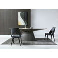 thumbnail image 3 of HomeRoots 370712 Gray Oak Veneer Oval Dining Table - 95 x 43 x 30 in., 3 of 3