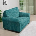 thumbnail image 3 of XYZCANDO Dark Green Couch Cover for 1 Cushion Couch Armchair Slipcover Sofa Cover Living Room Stretch Sofa Slipcover for 2 Seater Furniture Covers, 3 of 6