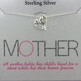 thumbnail image 2 of Women's Sterling Silver 925 Necklace Sister Mother Best Friend Holiday Gift Heart Circle, 2 of 4