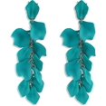 thumbnail image 1 of Long Acrylic Rose Petal Earrings Dangle Exaggerated Flower Earrings Drop, 1 of 3
