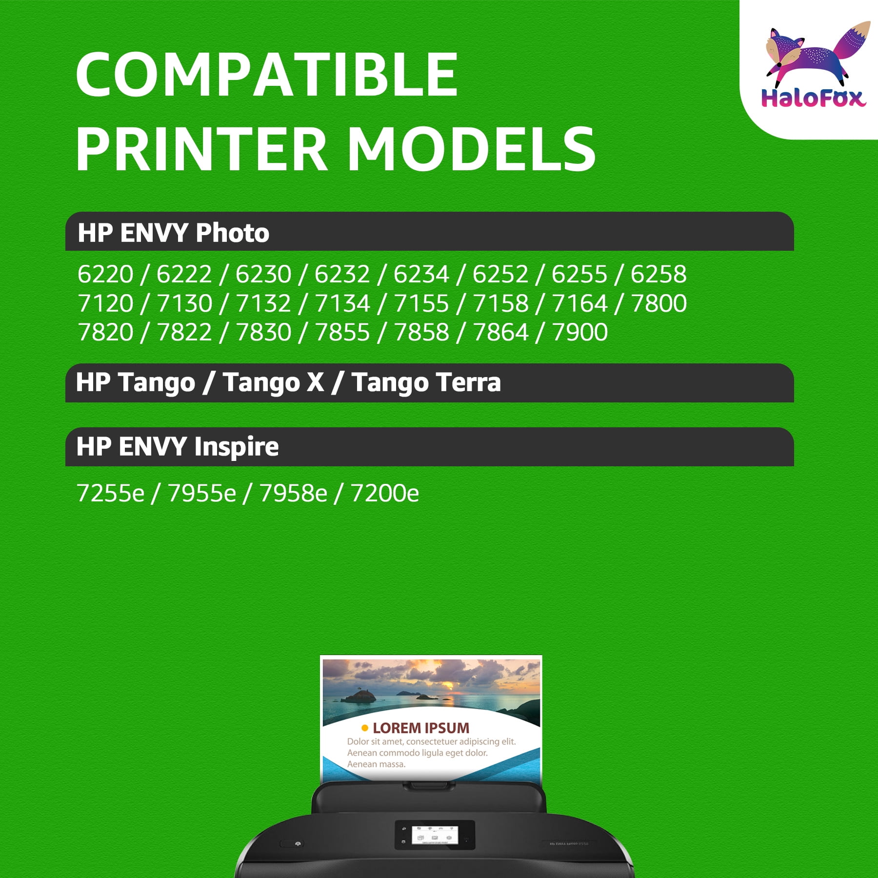 64 Ink Compatible for HP64xl Ink Cartridge Combo Pack for Envy Photo 7855 7858 7900e 7155 6252