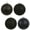 Black, variant on Vickerman 1" Emerald Green 4-Finish Plastic Ball Ornament Assortment, 2 Boxes of 18