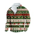 thumbnail image 2 of 50% off Ugly Christmas Sweater! TMOYZQ Men's Sweater 1/4 Zip Ugly Knitted Xmas Sweaters Casual Snowflake Party Pullover Knitwear for Christmas Gifts, 2 of 3