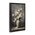 thumbnail image 2 of Stupell Industries French Country Full White Flowers in Vase Black Floating Frame Canvas Art, 21 x 31, by Petals Prints Design, 2 of 8