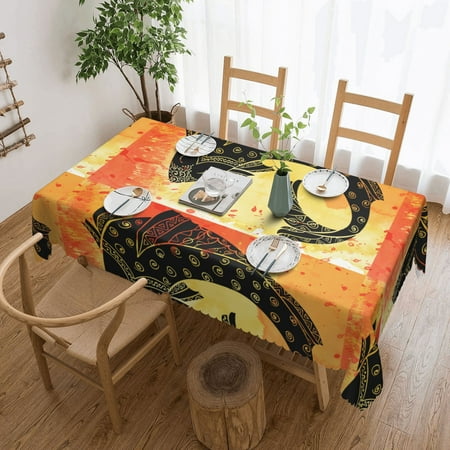 

Tablecloth Fish On Watercolor Background Table Cloth For Rectangle Tables Waterproof Resistant Picnic Table Covers For Kitchen Dining/Party(54x72in)