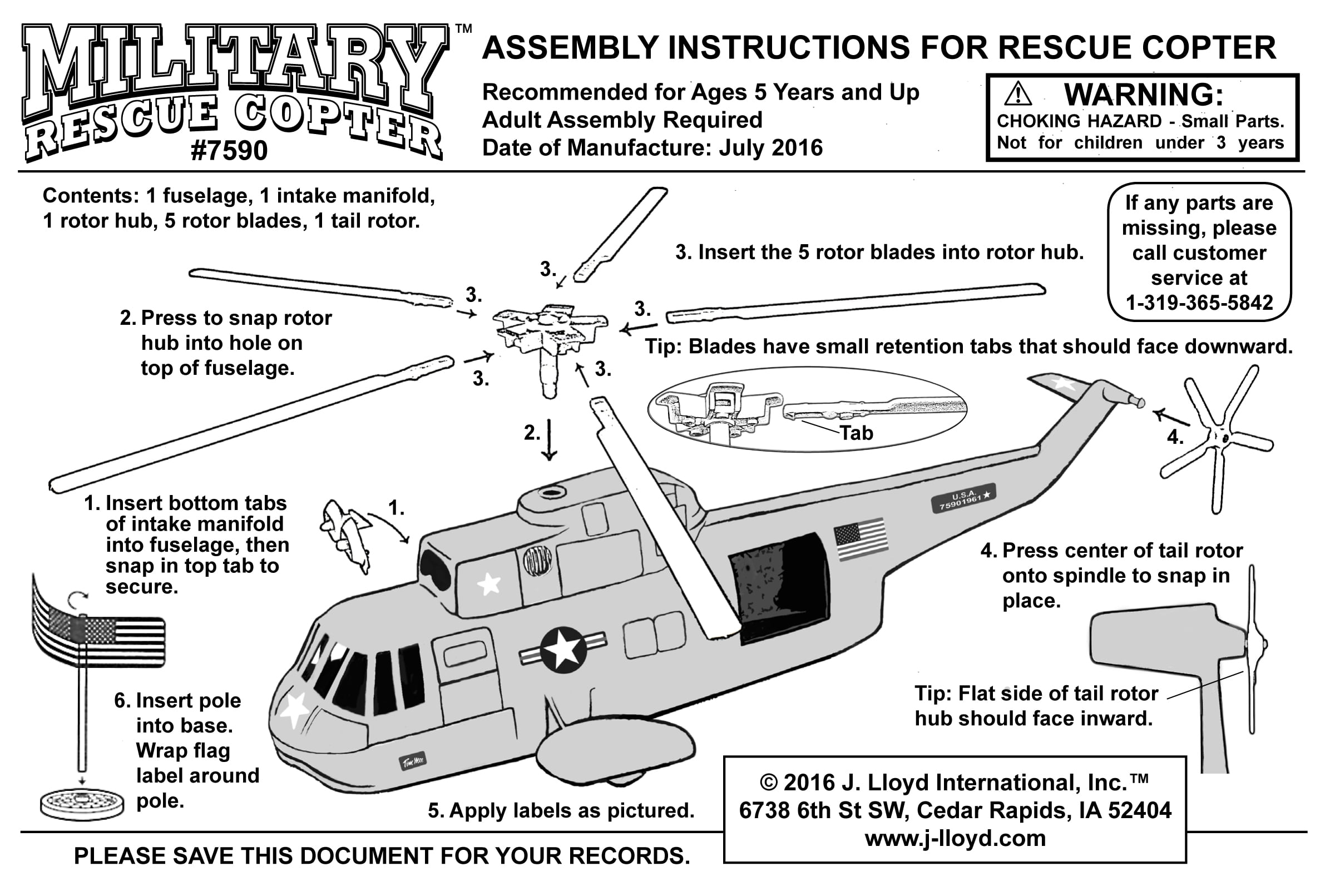 TimMee Plastic Army Men Helicopter Playset Tan 26pc Made in USA