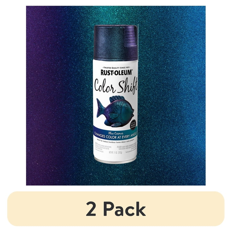 Rust-Oleum Color Shift Blue Cosmos Spray Paint, 11 oz (2-Pack) photo 1