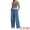 Gray Blue, variant on DARING DIVA Women's Yoga Set Camisole and Wide Leg Pants S Light Khaki