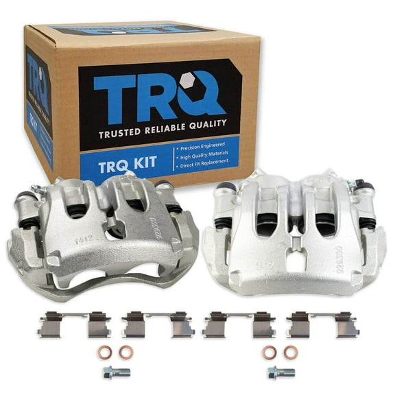 TRQ Front Brake Caliper Set Compatible with 2007-2009 Dodge Sprinter 3500 2007-2018 Freightliner 2010-2018 Mercedes-Benz