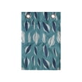 thumbnail image 1 of Abstract Hanging Pocket Organizer, Nature Themed Leaves Jungle Elements Fashion Pattern Round Ornaments, Printed Polyester Storage Bag with Pockets, 14" x 20", Slate Blue Sage Green, 1 of 2