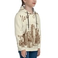 thumbnail image 3 of Lsque New York Patten Youth Hoodie Sweatshirt Pullover with Kangaroo Pocket Boys and Girls Hoodie Warm Hoodie for Kids-X-Large, 3 of 6