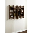 thumbnail image 3 of Kate and Laurel Madero Transitional Solid Wood Wall Shelf, 30 x 6 x 17, Walnut Brown, Modern Small Bookshelf for Use as Living Room Display Shelf or Over Toilet Storage Shelf, 3 of 11