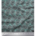 thumbnail image 1 of Soimoi Rayon Crepe Fabric Leaves & Floral Block Fabric Prints by Yard 46 Inch Wide, 1 of 3