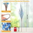 5 Pcs 29.5" Long Jasmine Artificial Flowers Fake Flower Dry Branches