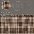 thumbnail image 2 of VHC Brands, Bingham Star, Cotton, 84x40, Plaid Star Panel, Set of 2, Black, 2 of 5