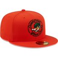 thumbnail image 3 of Men's New Era Orange Down East Wood Ducks Authentic Collection 59FIFTY Fitted Hat, 3 of 6