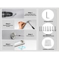 thumbnail image 4 of Bathroom Glass Shelf with Railing, Floating Tempered Glass Bathroom Wall Shelf Rectangle 20 Inch Over The Toilet Storage Cabinet, Gaming Floating Shelves, Bathroom Accessories and Home Decor, 4 of 8