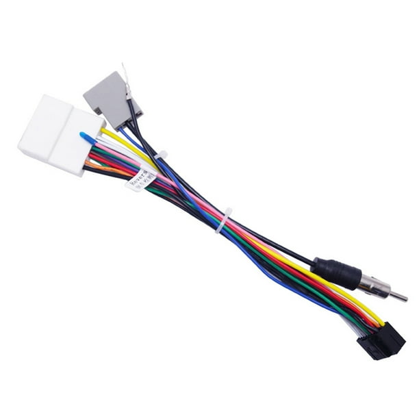 Adaptateur de faisceau de câbles d'unité de tête de voiture 16Pin connecteur  d'alimentation de Radio stéréo de voiture pour faisceau d'autoradio OEM  Nissan 