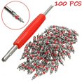 thumbnail image 1 of 100pcs Car Truck Replacement Tire Tyre Valve Stem Core Part With Wrench, 1 of 5