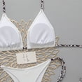 thumbnail image 5 of Dresfit Simple Two Piece Swimsuit for Women - Breathable Fabric Beach Set White M, 5 of 5