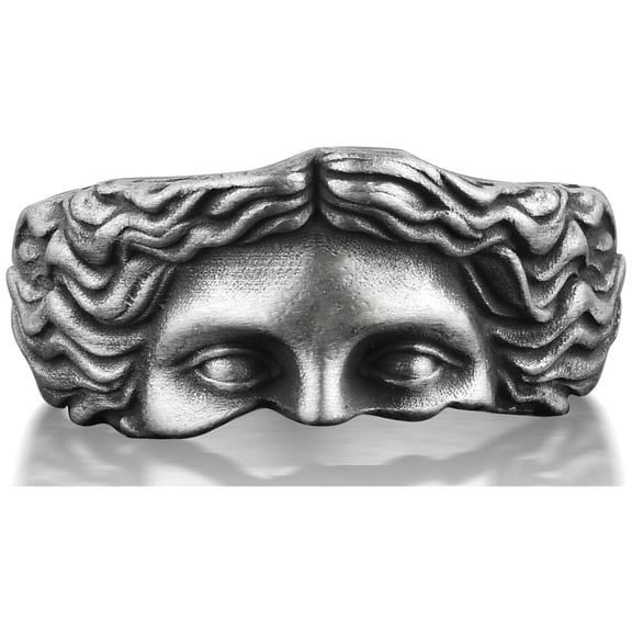 Aphrodite Eyes One Of A Kind Ring, Goddess Venus Ring in Roman Mythology, Ancient Greek Ring in Sterling Silver, Fantasy Ring For Men