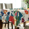 thumbnail image 5 of Yayeee Tablecloths 54" x 72" Rectangle Wrinkle Resistant Party Table Cover, Red Japanese Floral Pattern, 5 of 8