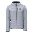 thumbnail image 2 of Men's-Cutter & Buck  Gray LSU Tigers Rainier Eco PrimaLoft Hooded Full-Zip Jacket, 2 of 3