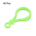 thumbnail image 3 of Unique Bargains Plastic Lobster Clasps, Claw Snap Hooks for Keychains DIY Light Green, 48Pack, 3 of 7