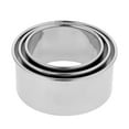 thumbnail image 2 of Round 3pcs Stainless Steel Dumplings Wrappers Maker Molds Small Medium Laege Round Shape Cut Mould, 2 of 8