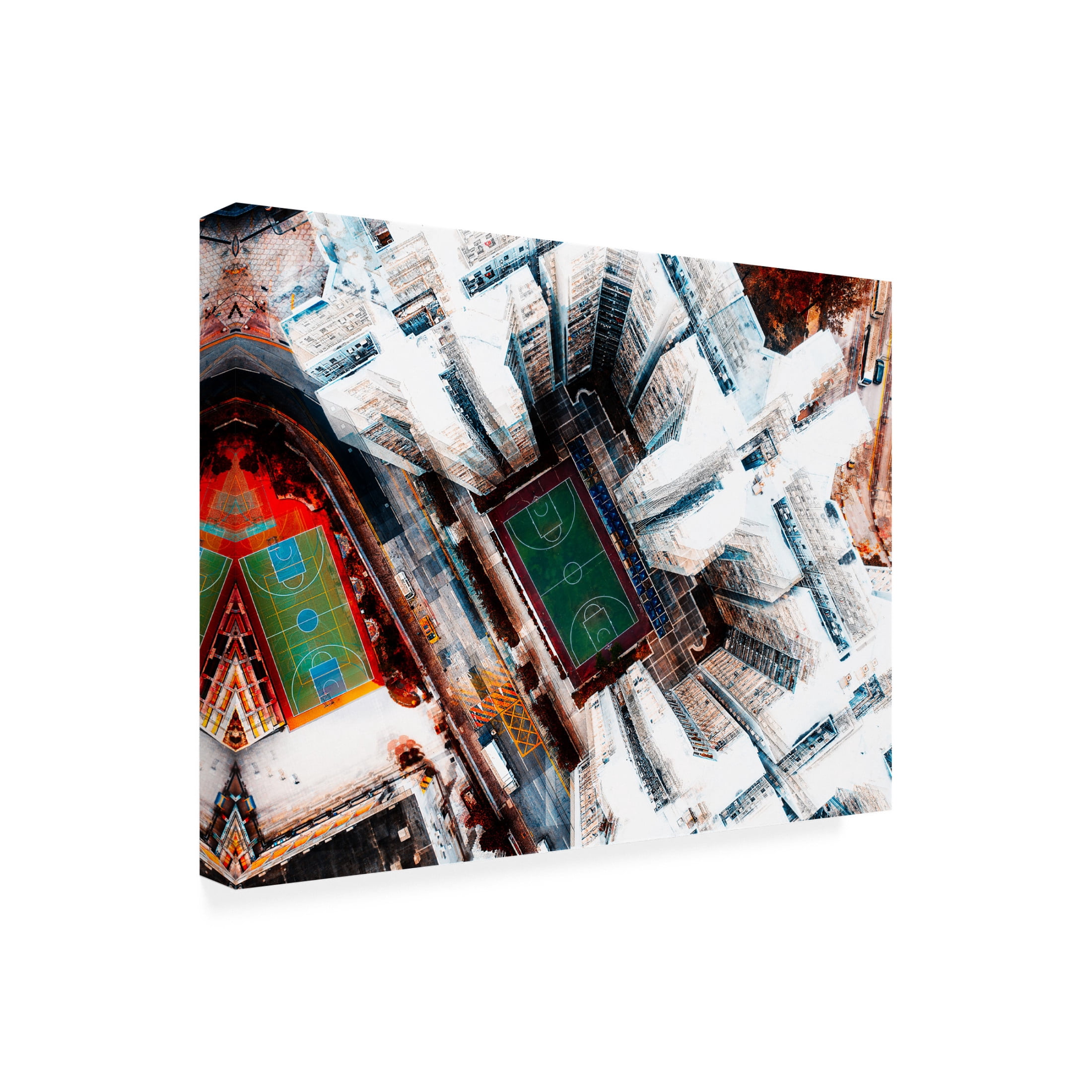 Canvas Wall Art - Carmine Chiriaco 'Among Hk Buildings' Wall Art for Living Room, Bedroom, or Office D?cor by Trademark Fine Art - 19 x 14 Inches