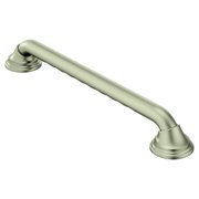 Moen Ultima Brushed Nickel Bathroom Safety 36-Inch Designer Bathroom Grab Bar with Curl Grip for Handicapped or Elderly