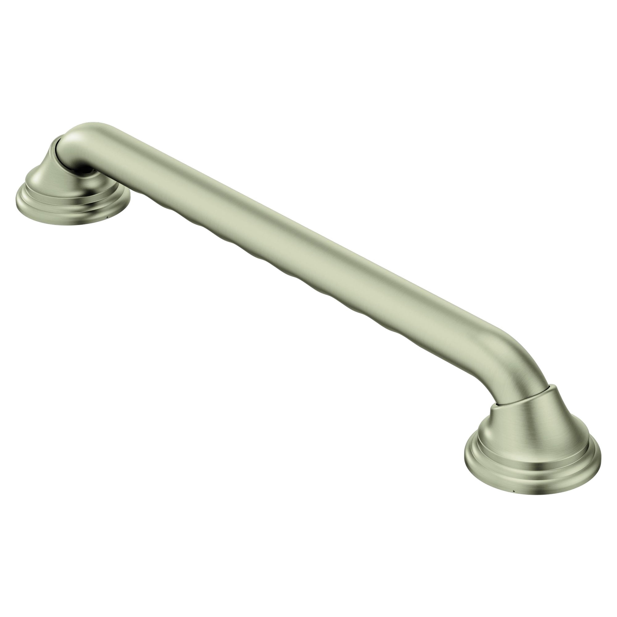 Moen Ultima Brushed Nickel Bathroom Safety 36-Inch Designer Bathroom Grab Bar with Curl Grip for Handicapped or Elderly