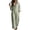 Green, variant on Women's Striped Maxi Shirt Dress Long Sleeve Oversized Loose Fit V Neck Collared Side Split Kaftan with Pockets Blue M