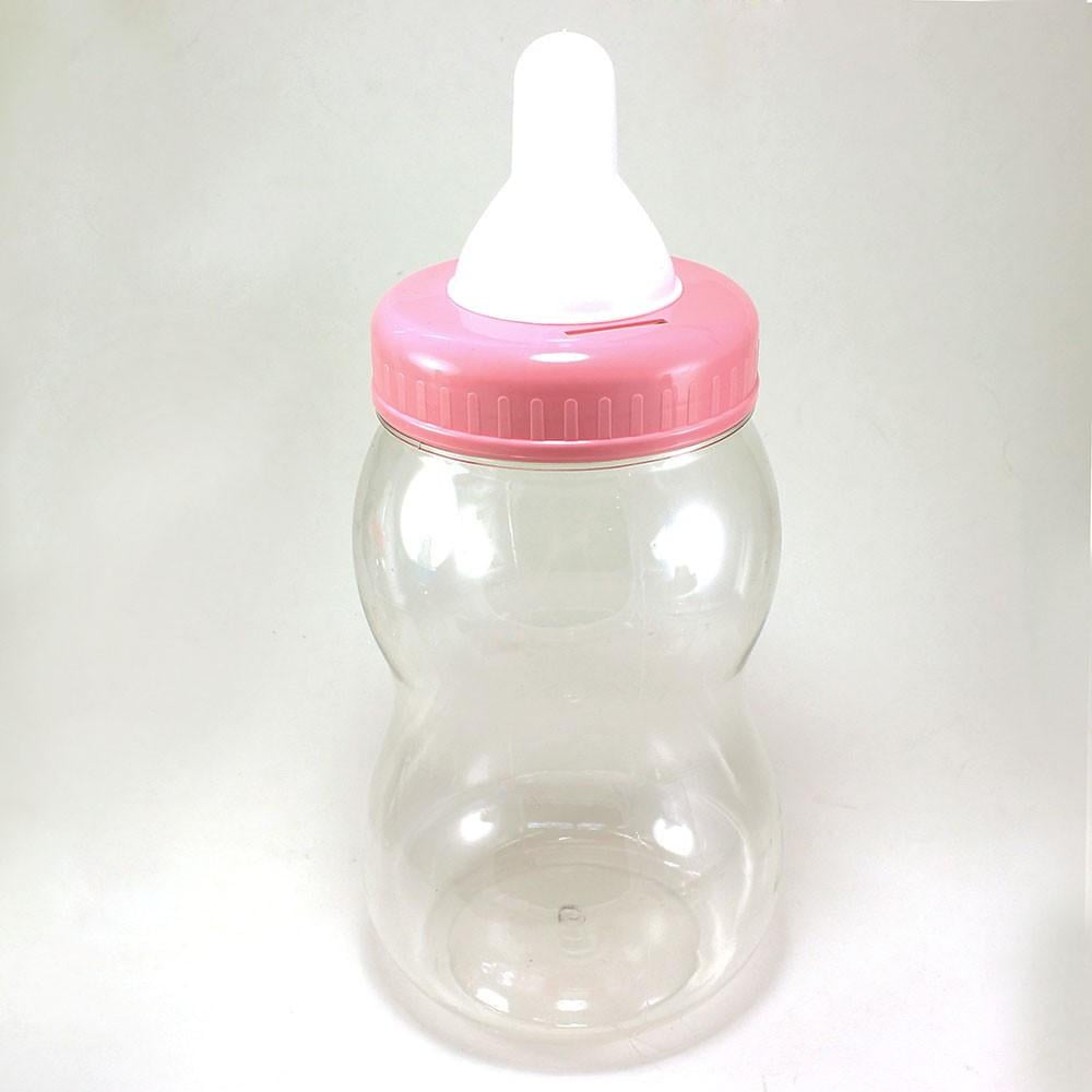 Jumbo Plastic Baby Milk Bottle Coin Bank, 15Inch, Light Pink Walmart