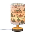 thumbnail image 7 of Yayeee Table Lamp for Bedroom Nightstand LED Portable Bedside Warm Light, Brown Christmas House, 7 of 7