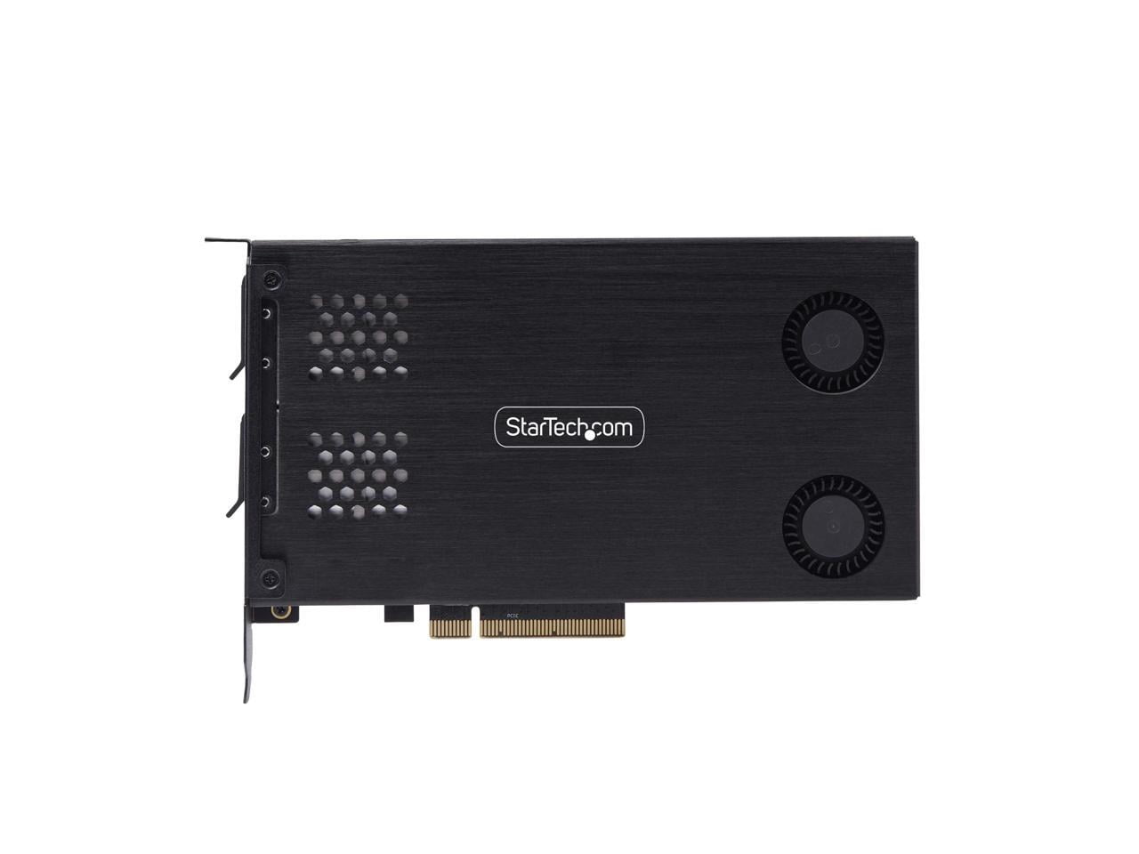 StarTech Dual-Bay M.2 NVMe SSD to PCIe x8 Removable Mobile Rack  2M2-REMOVABLE-PCIE