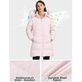 thumbnail image 5 of WenVen Women's Puffer Jacket Winter Coat Waterproof Warm Outerwear with Removable Hood Pink M, 5 of 11