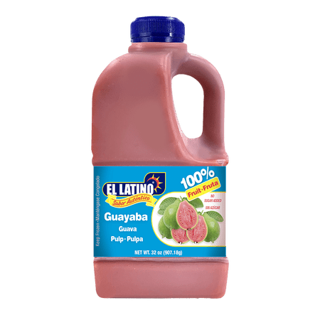 El Latino Guayaba (Guava) Pulp (No Sugar Added) 32oz. Jugs