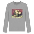 thumbnail image 1 of Apoh  Adult Santa's Coming Edvard Munch Long-Sleeved T-Shirt, 1 of 2