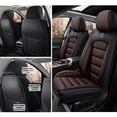 thumbnail image 3 of 2PCS Leather Seat Covers for Toyota 98% Car Models Non-slip Car Seat Protectors Easy to Install and Clean（Black/Coffee）, 3 of 7