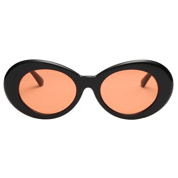 Unisex Women Men Stylish Sun Fashion Oval Sunglasses Clout Goggles - Walmart.com