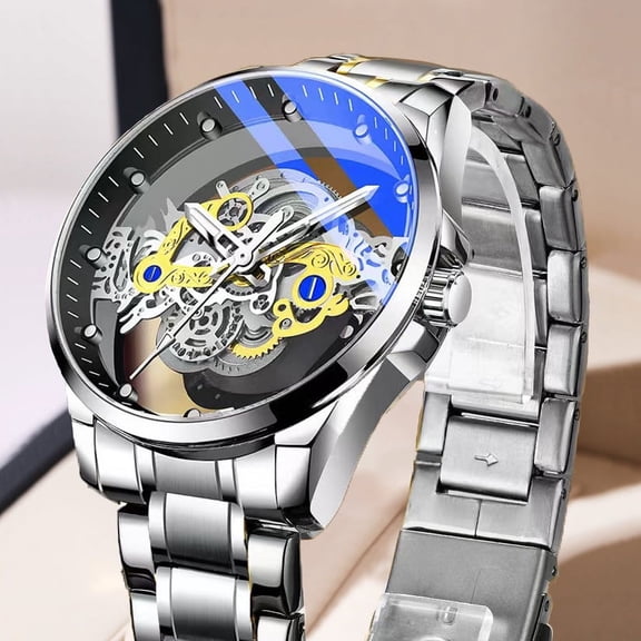 Men's Transparent Wristwatch