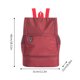 thumbnail image 3 of Mochila de gimnasio para mujer Bolso de fitness de separación húmeda y seca multifuncional (rojo), 3 of 5