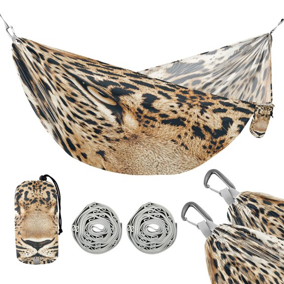 Hammock Camping Hammock Nylon Portable Hammock Travel Camping Hammock Cartoon Leopard Face