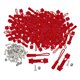 thumbnail image 1 of Kit de reparación de cremalleras de 200 piezas, tiradores de cremallera, cabezales de cremallera de repuesto, tiradores de cremallera para Rojo, 1 of 8