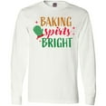 thumbnail image 3 of Inktastic Christmas Baking Spirits Bright with Green Oven Mit Long Sleeve T-Shirt, 3 of 5