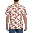 thumbnail image 3 of Bixox Men's Strawberry1 Printed Short Sleeve Skinny Athletic T-Shirt, 3 of 6