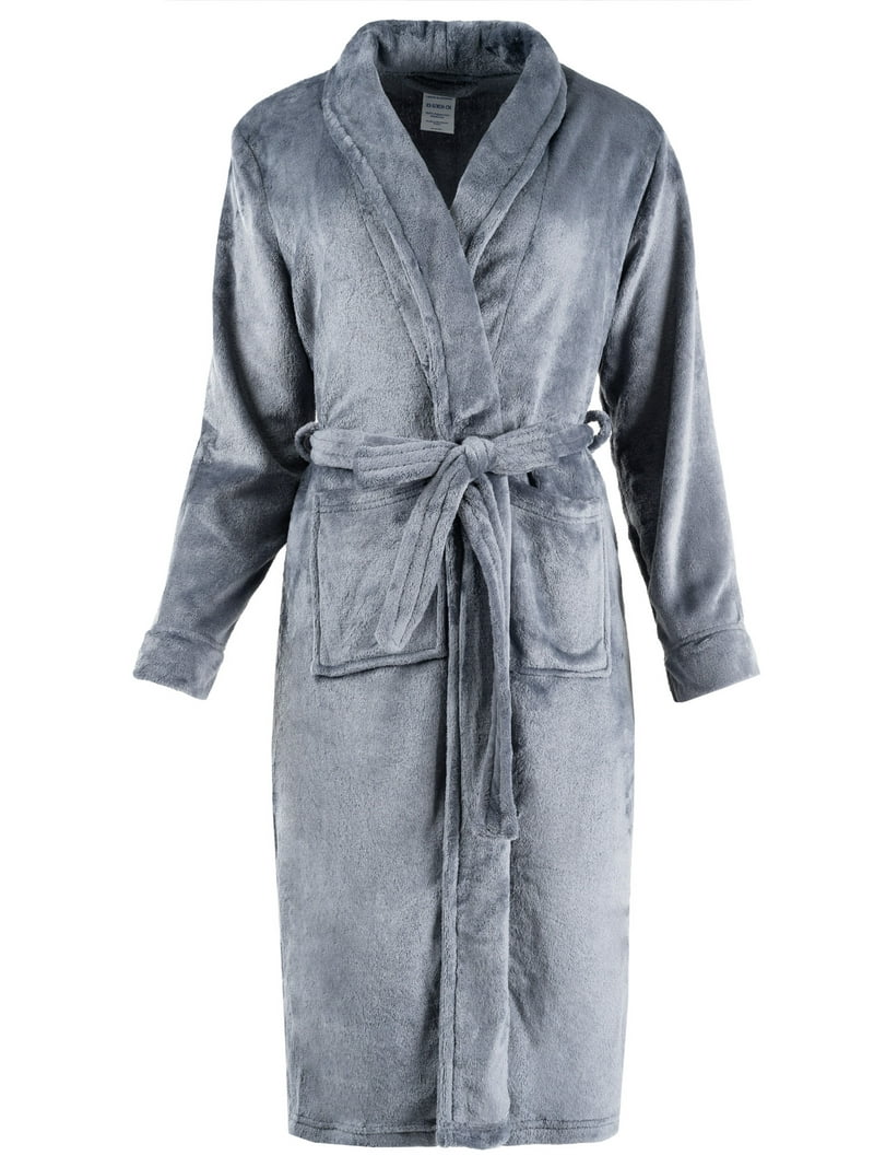 Fruit of the Loom Women's Lightweight Plush Fleece Robe, Sizes XS