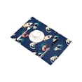 thumbnail image 3 of MKHERT Cute Boys Rockets Foxes and Cats Floating in Space Placemats Table Mats for Dining Room Kitchen Table Decoration 12x18 inch,Set of 4, 3 of 4